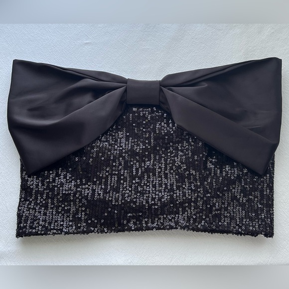 New Wildfox Couture Alston top sequin with bow size Medium - Picture 2 of 10